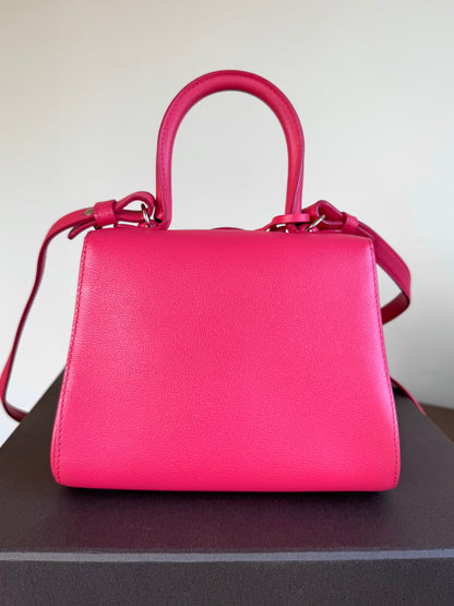 Pre-owned Delvaux Brillant Mini Pink Leather Bag