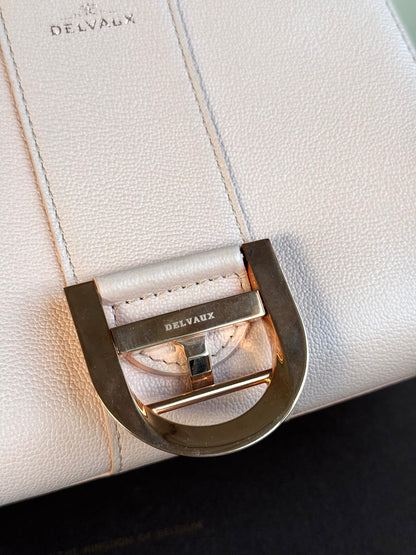 Pre-owned Delvaux Brillant Mini Light Rose Calfskin Bag