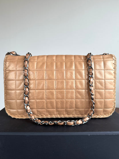 Pre-owned Chanel Chocolat Quilt Reissue Gold Leather Flap Bag